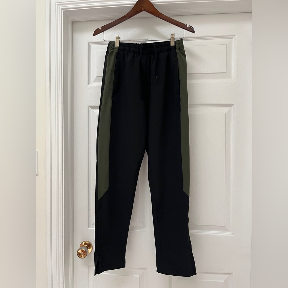 Men's Black and Olive Joggers/track pants size medium